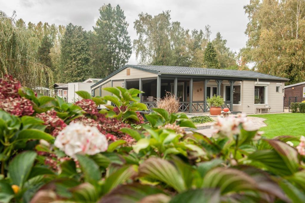 Prachtige Chalet Wabi Sabi Aan Het Water! Geel Ngoại thất bức ảnh