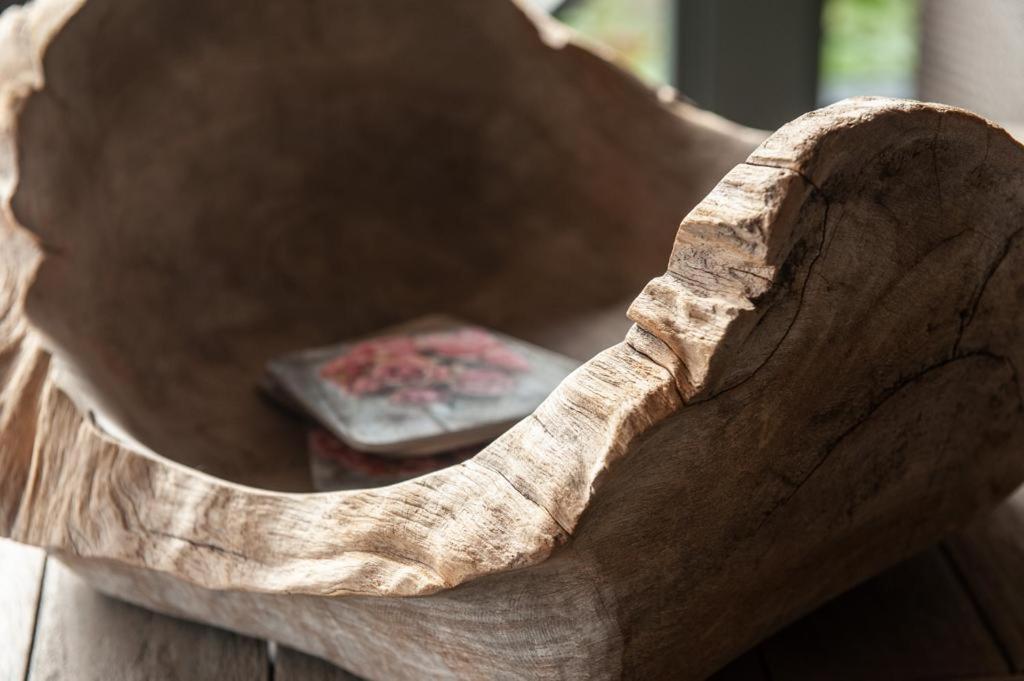 Prachtige Chalet Wabi Sabi Aan Het Water! Geel Ngoại thất bức ảnh